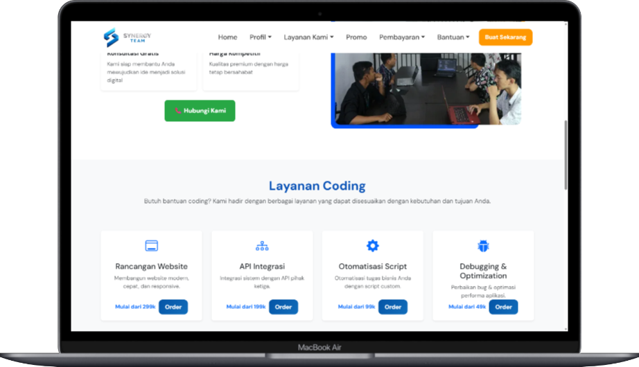 PILIH DENGAN KLIK TOMBOL